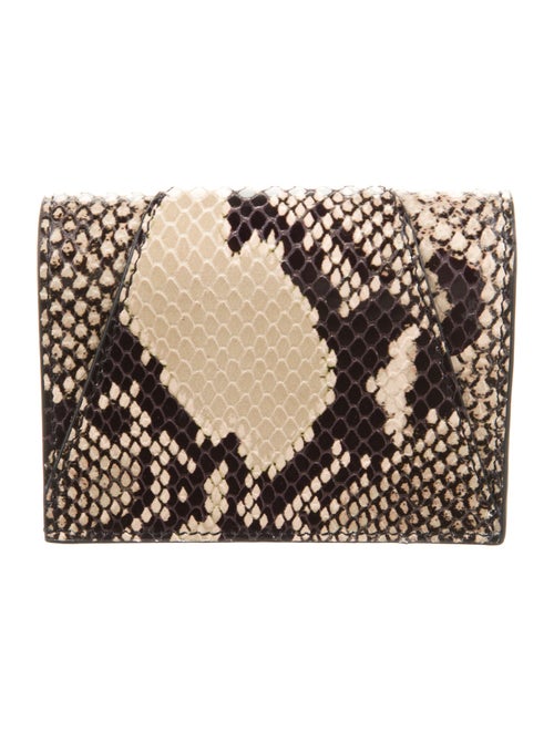 Versace Leather Animal Print Wallet