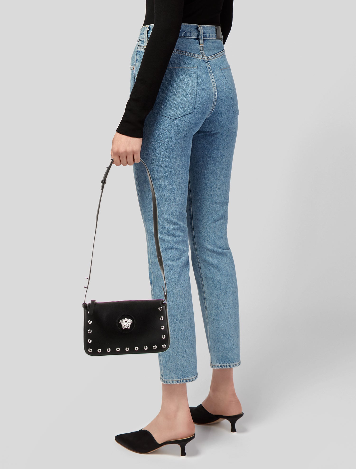 Versace Leather Crossbody Bag