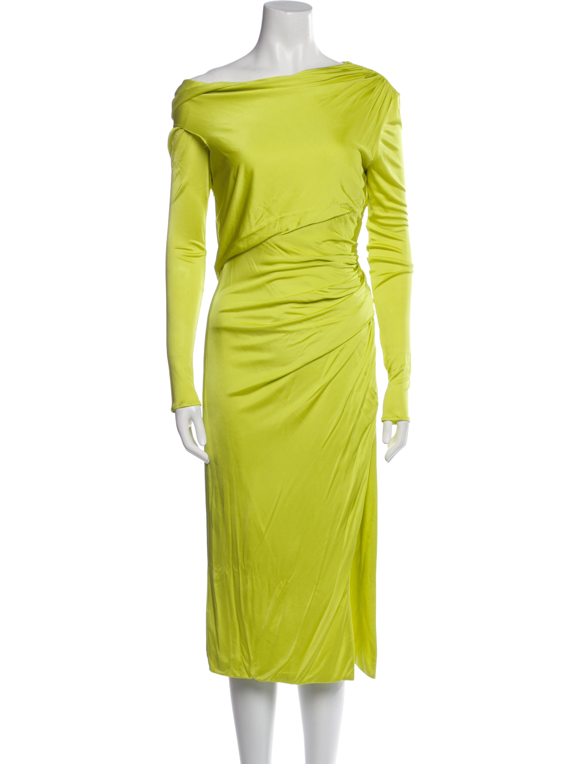 Versace One-Shoulder Midi Length Dress