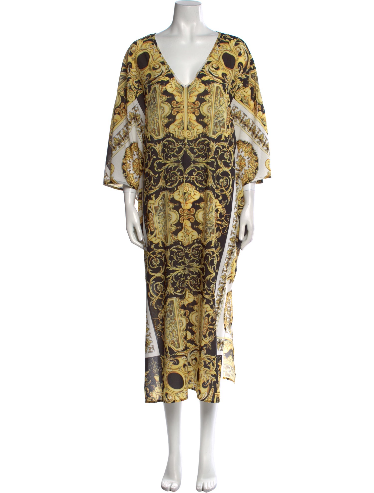 Versace Printed Long Dress
