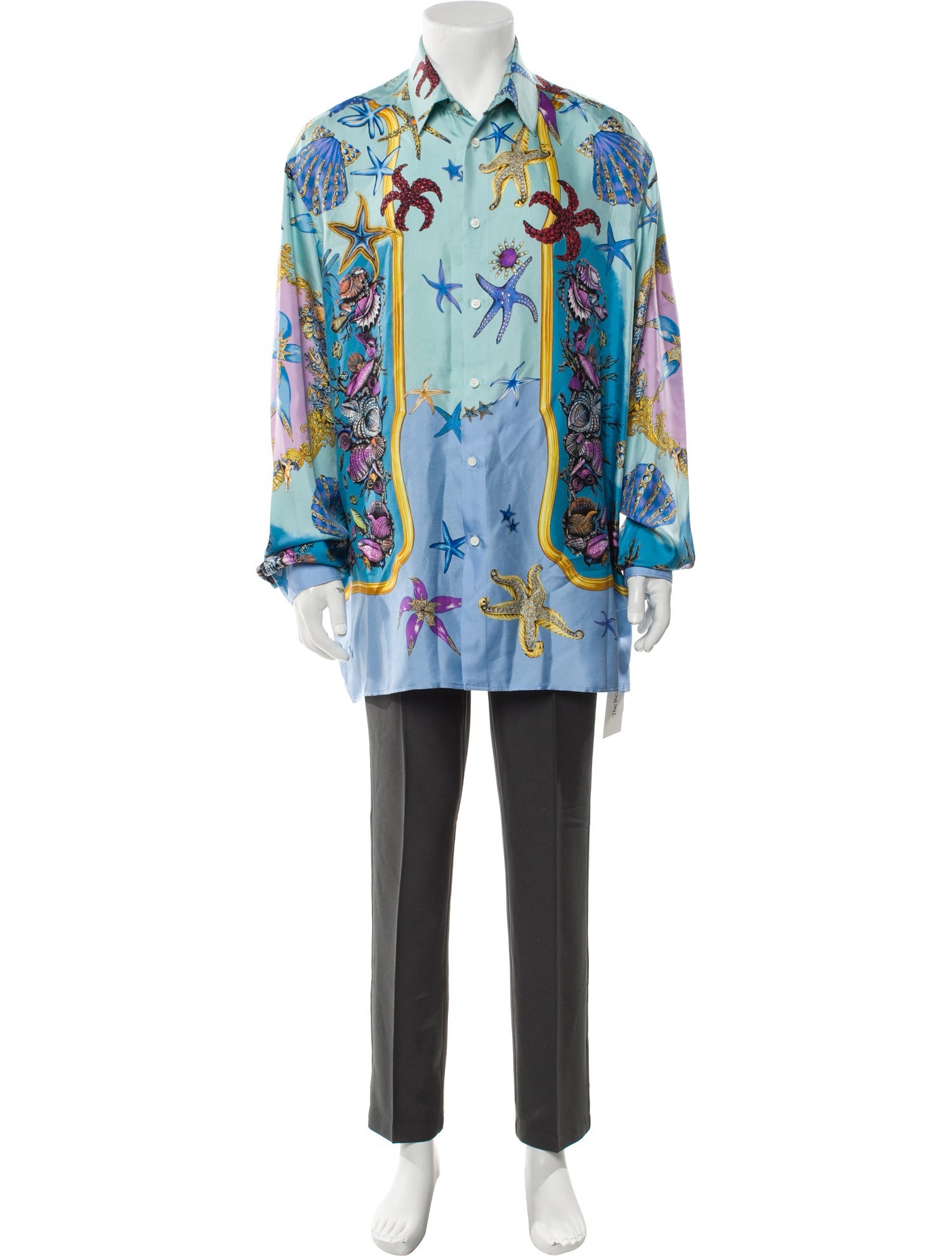 Versace Silk Printed Shirt