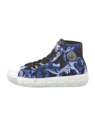 Versace Canvas Printed Sneakers