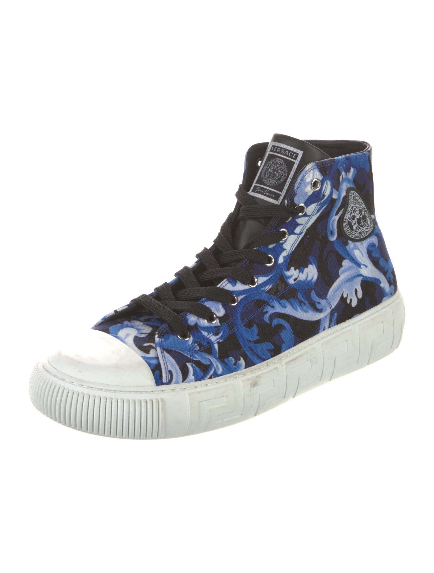 Versace Canvas Printed Sneakers