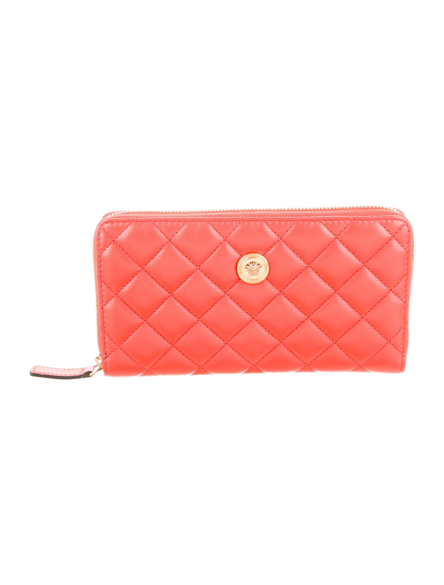 Versace Leather Printed Continental Wallet w/ Tags