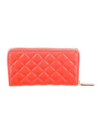 Versace Leather Continental Wallet