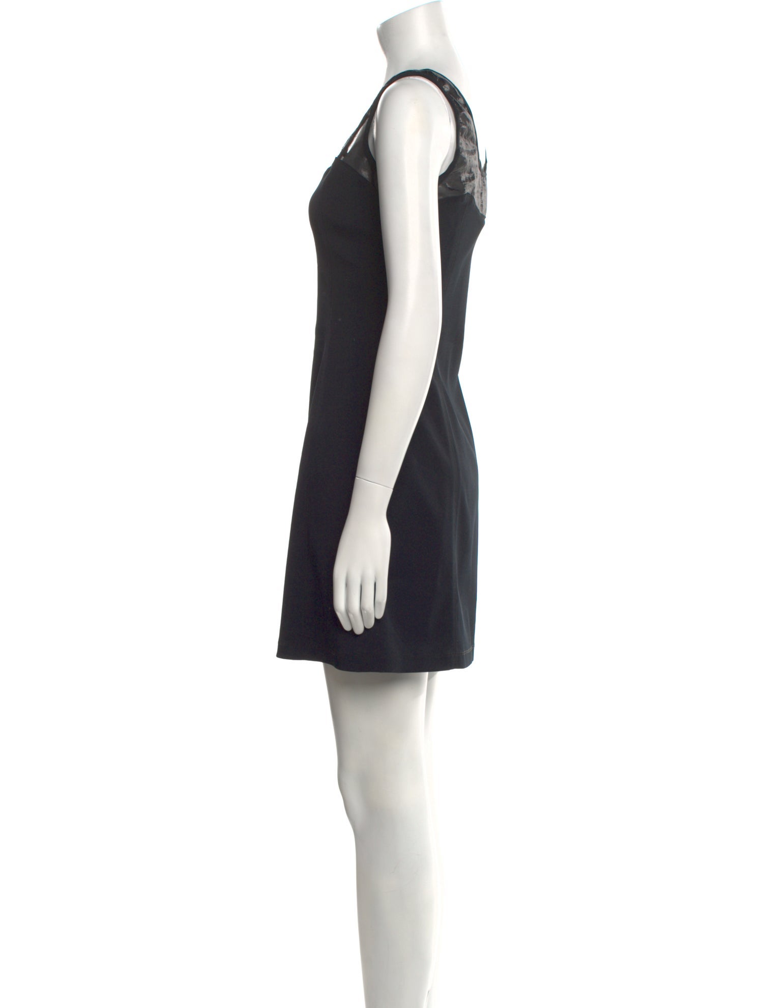 Versace Jeans Couture Scoop Neck Mini Dress