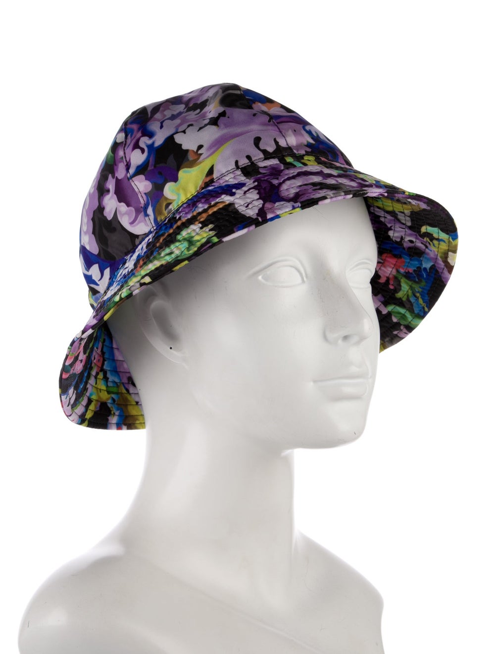 Versace Black and multicolor polyester bucket hat… - image 2