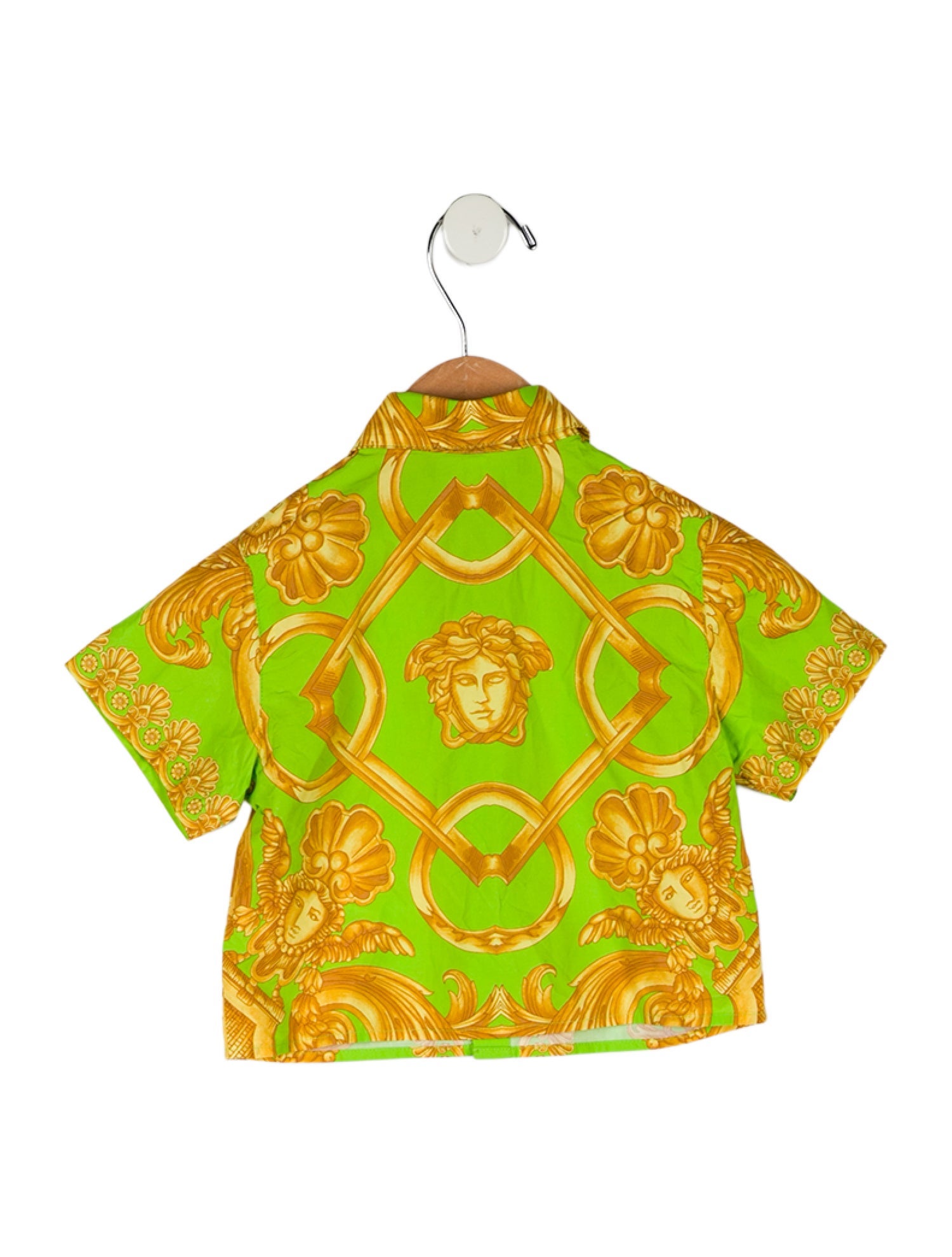 Versace Infant Boys' Printed Short Sleeve Button Down Shirt