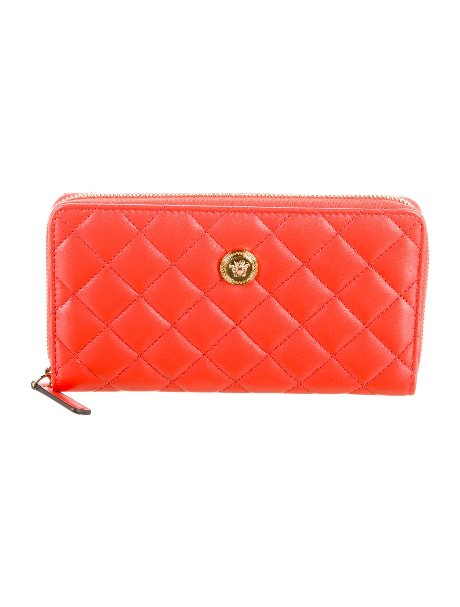 Versace Leather Continental Wallet