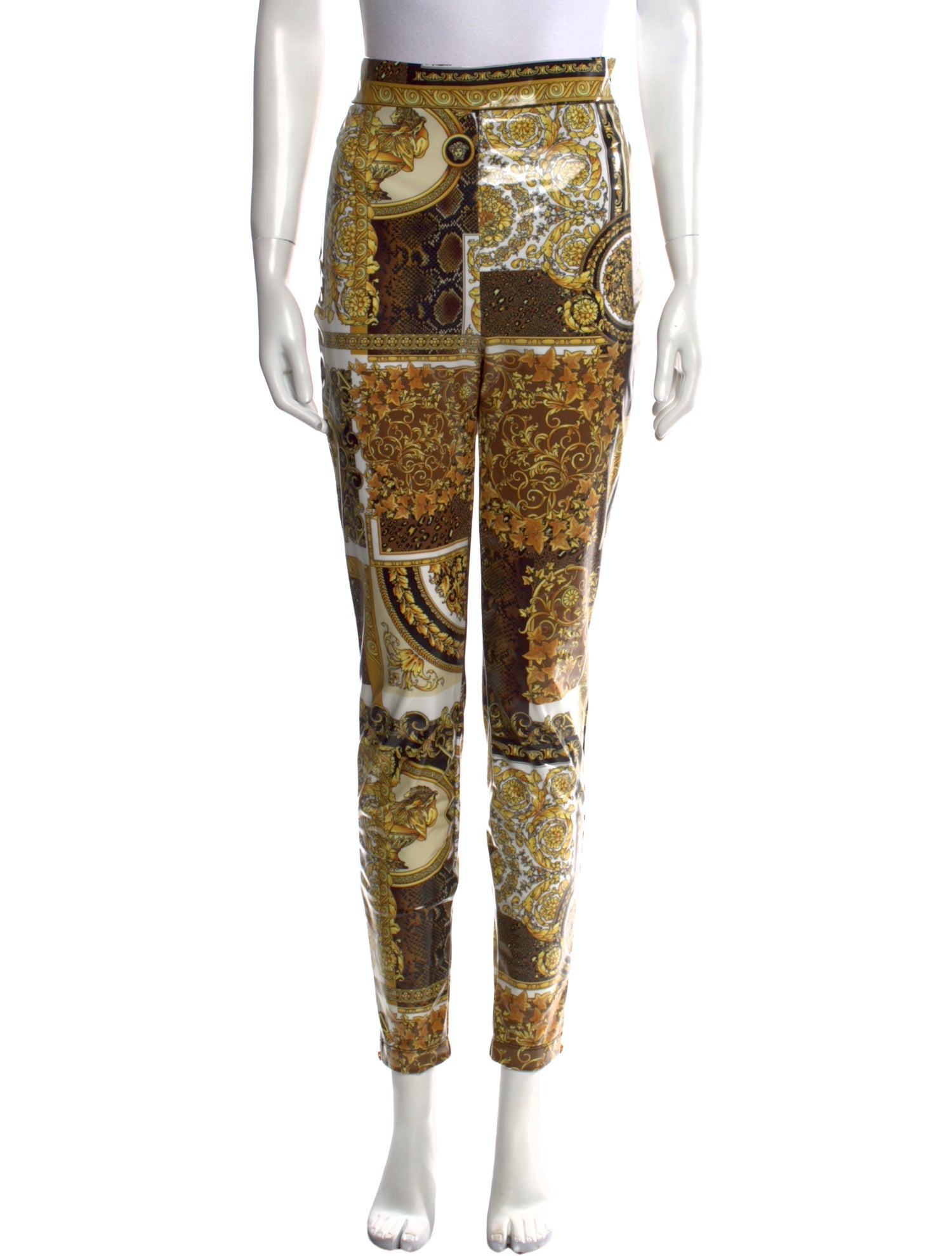 Versace Nylon Skinny Leg Pants