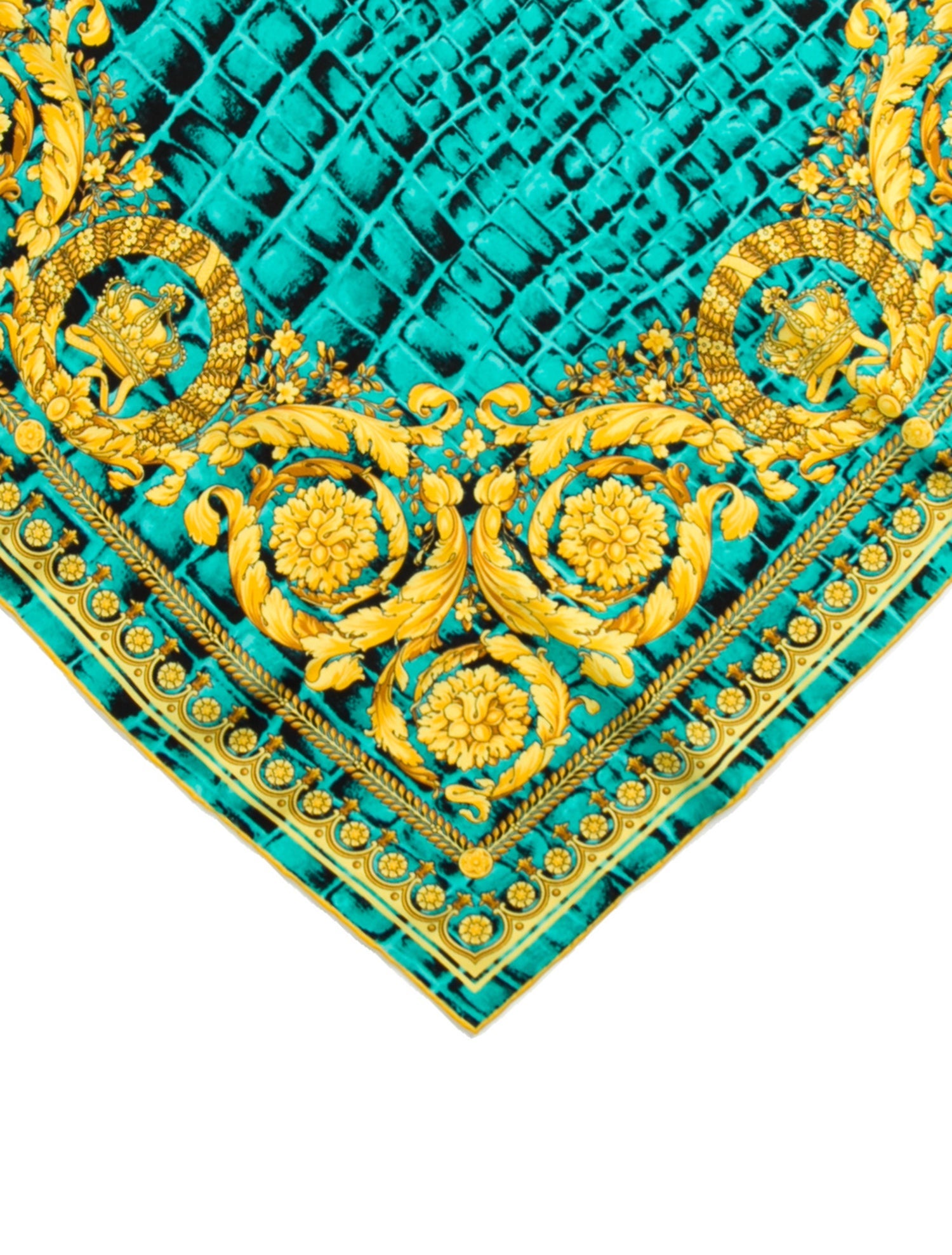 Versace Silk Printed Scarf w/ Tags