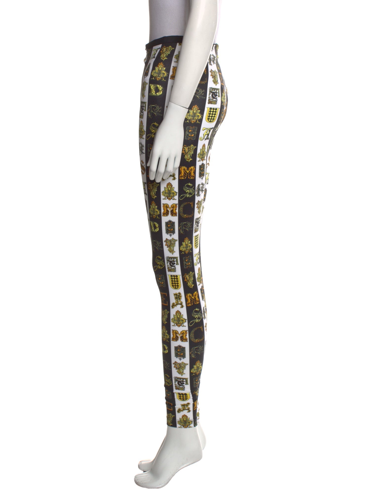 Versace Printed Skinny Leg Pants