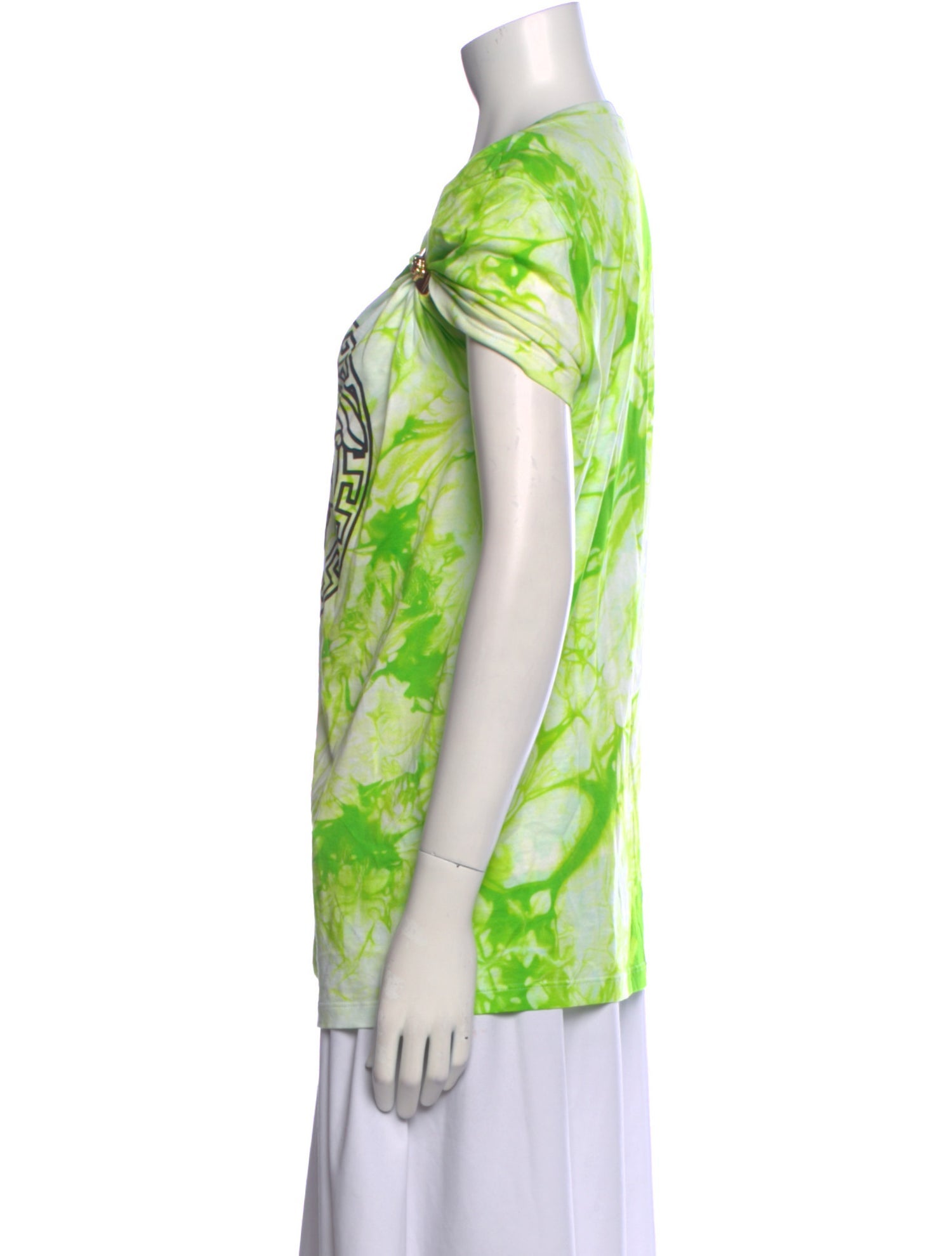 Versace Printed Asymmetrical Top