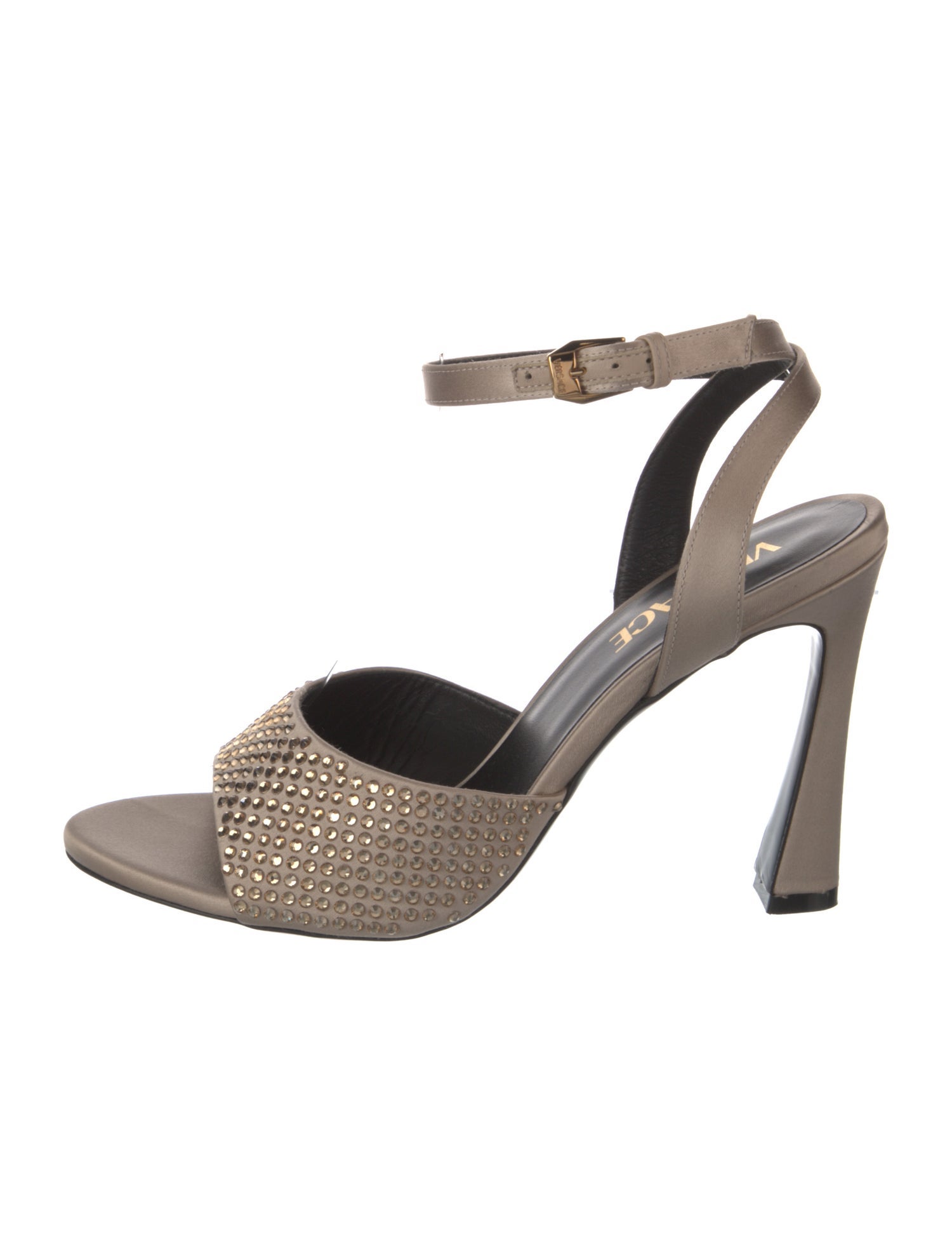 Versace Satin Slingback Sandals