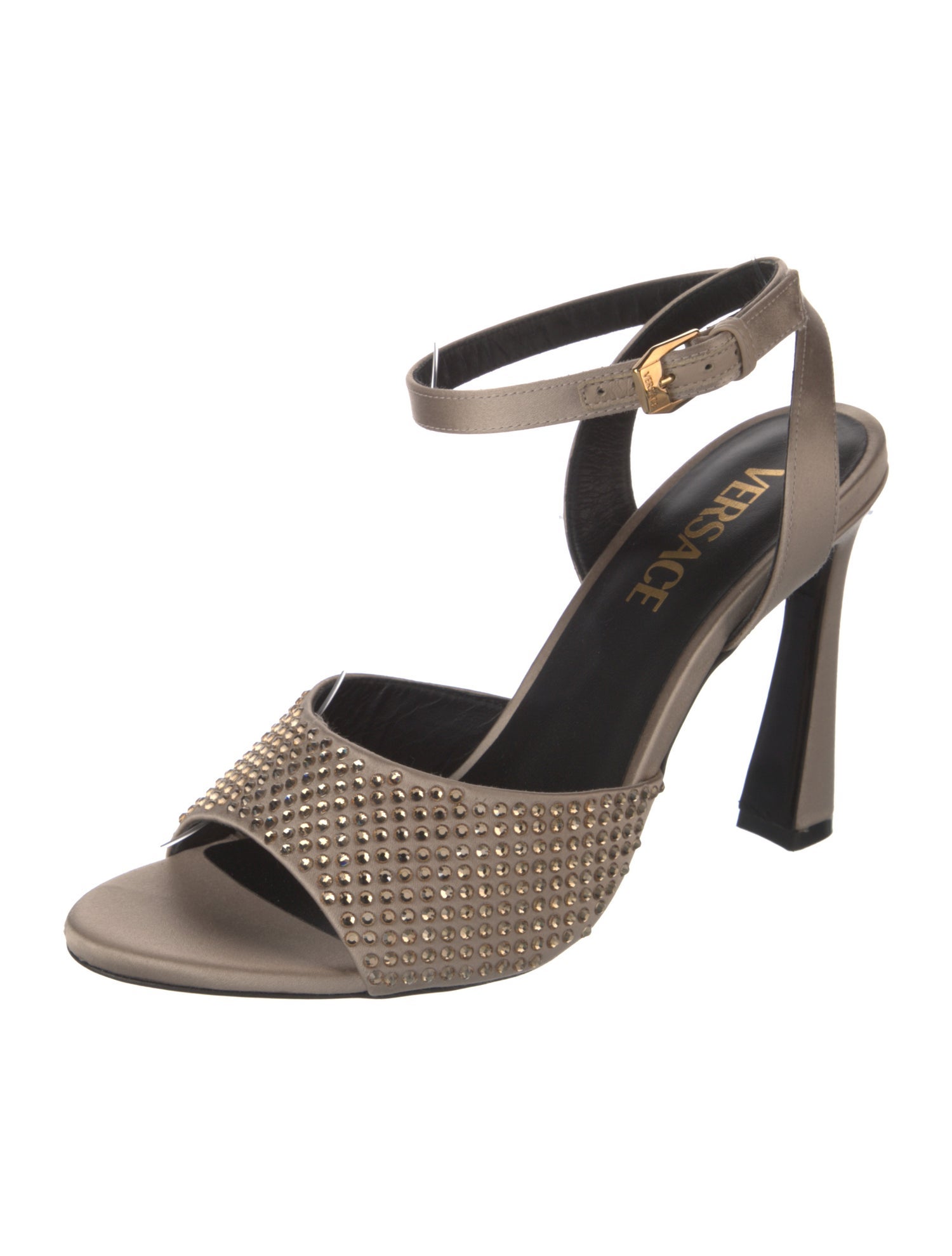 Versace Satin Slingback Sandals