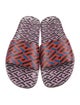 Versace Leather Printed Slides