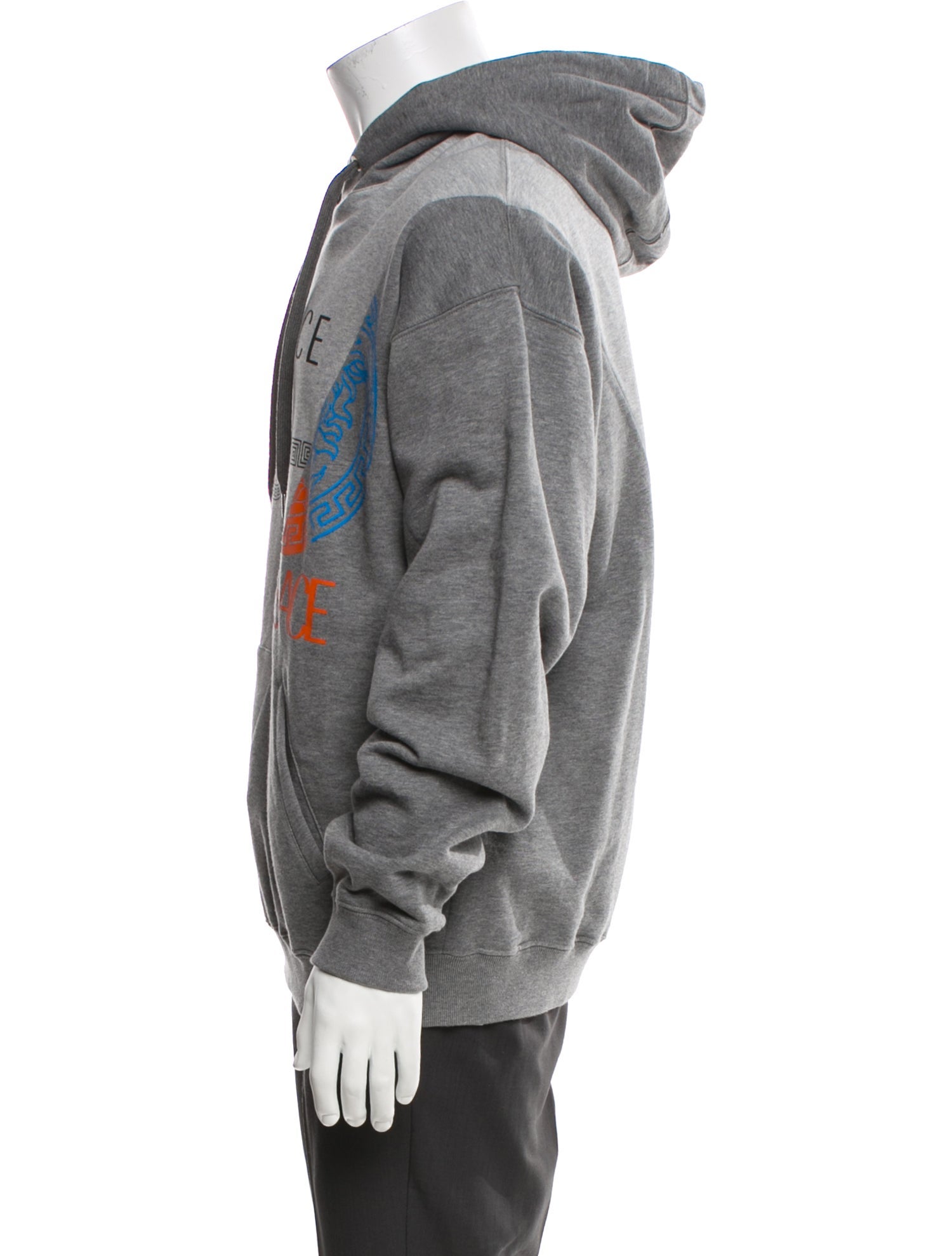 Versace Graphic Print Crew Neck Hoodie