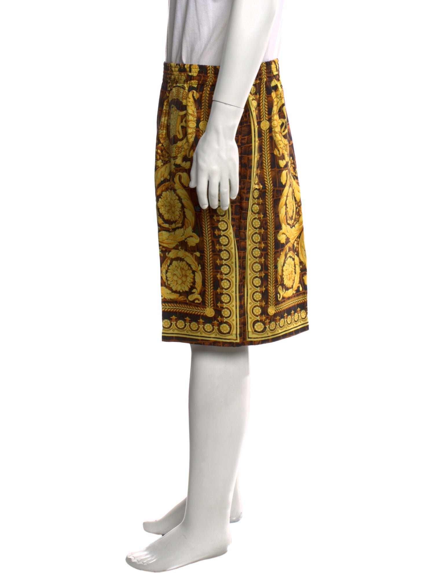 Versace Silk Jogger Shorts