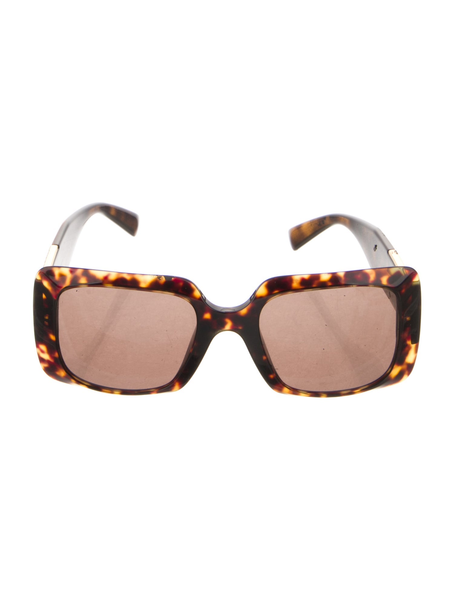 Versace Tinted Square Medusa Insignia Sunglasses