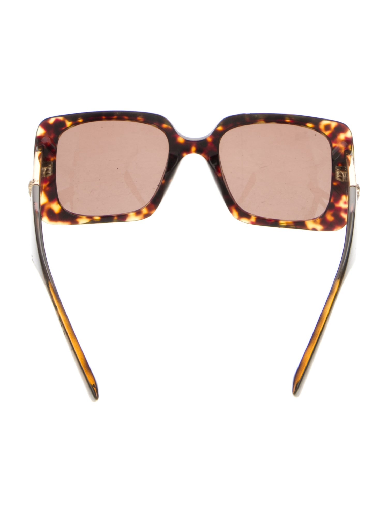 Versace Tinted Square Medusa Insignia Sunglasses