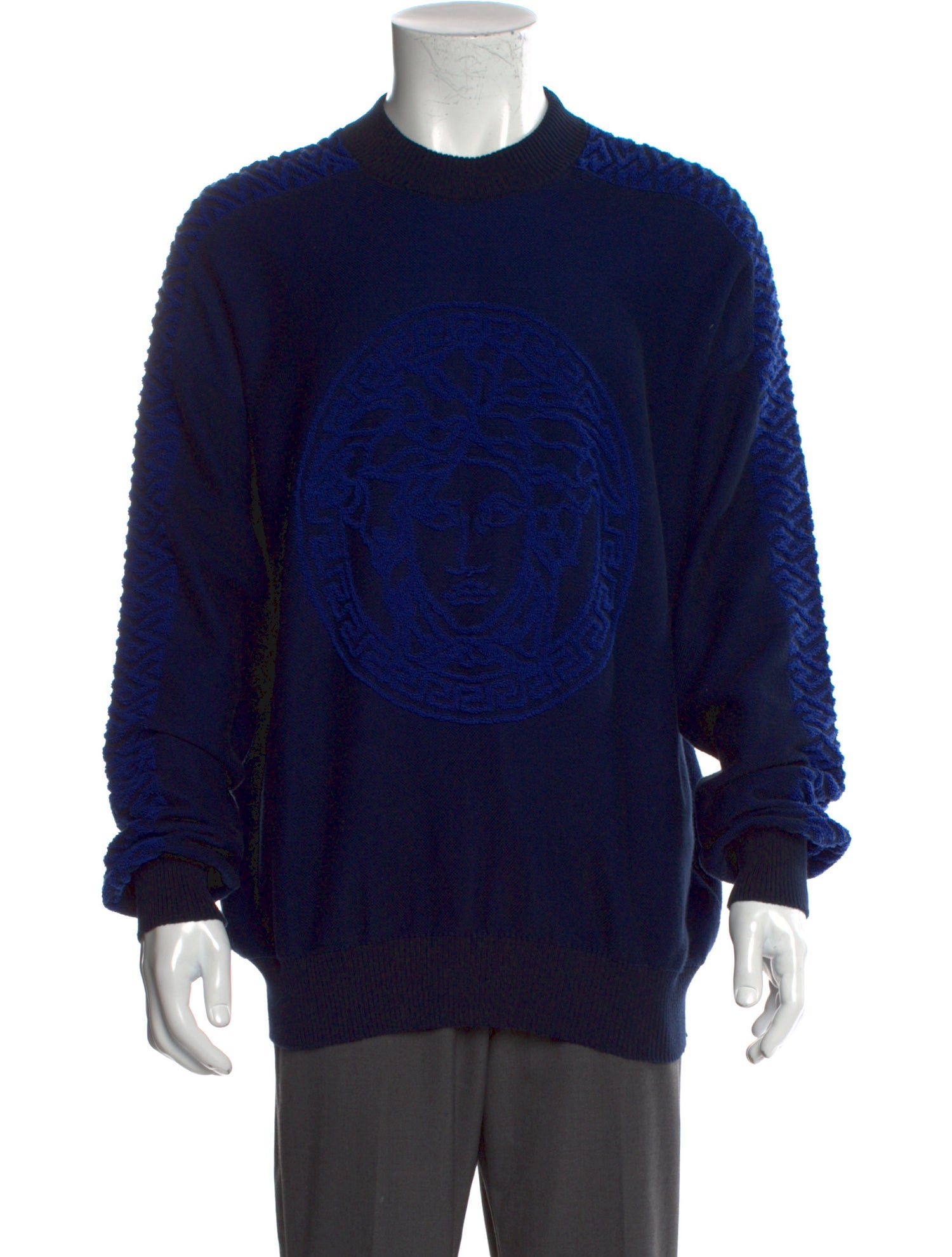 Versace Medusa Insignia Crew Neck Pullover