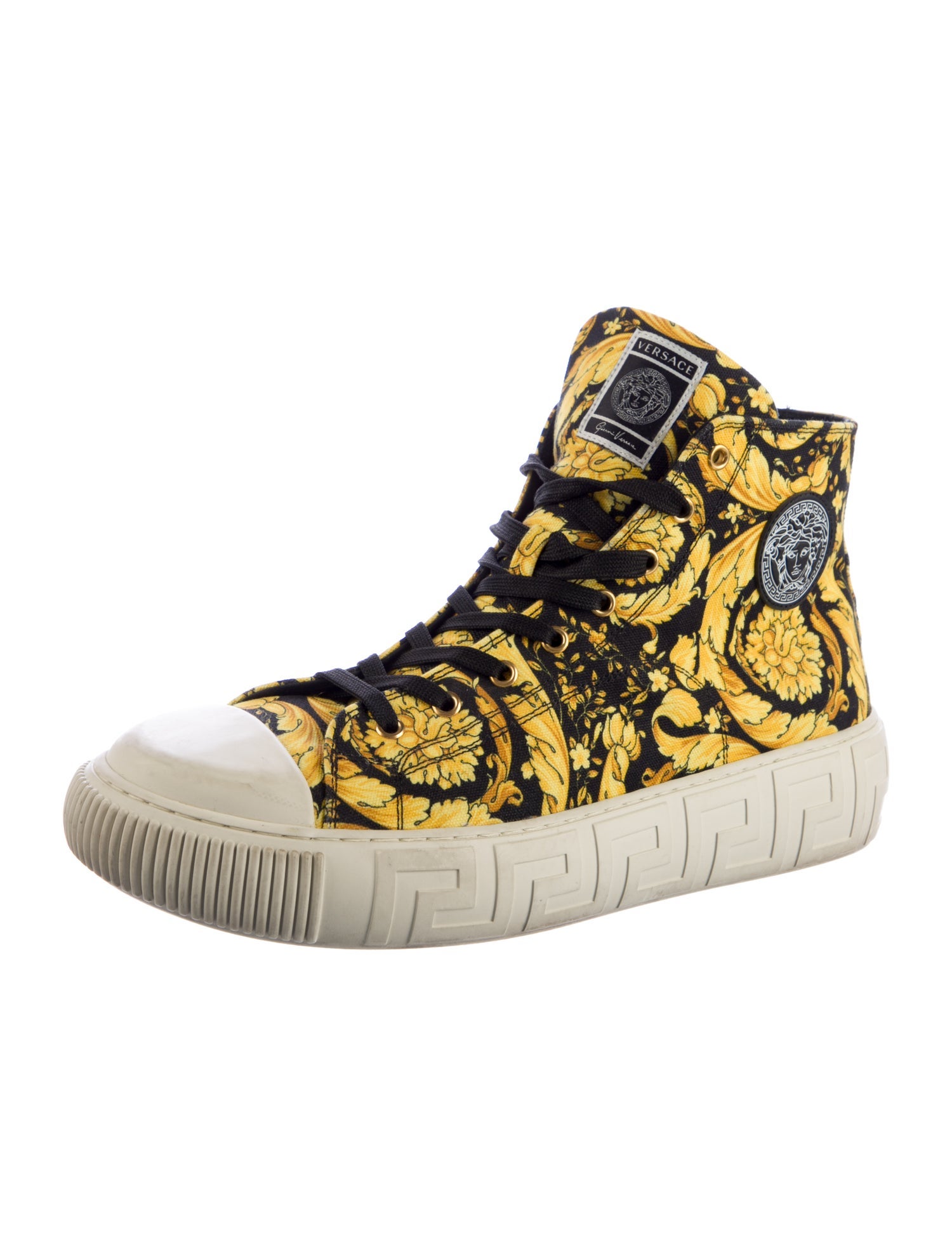 Versace Canvas Printed Sneakers
