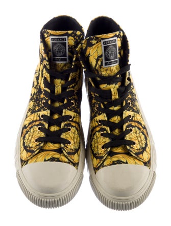Versace Canvas Printed Sneakers