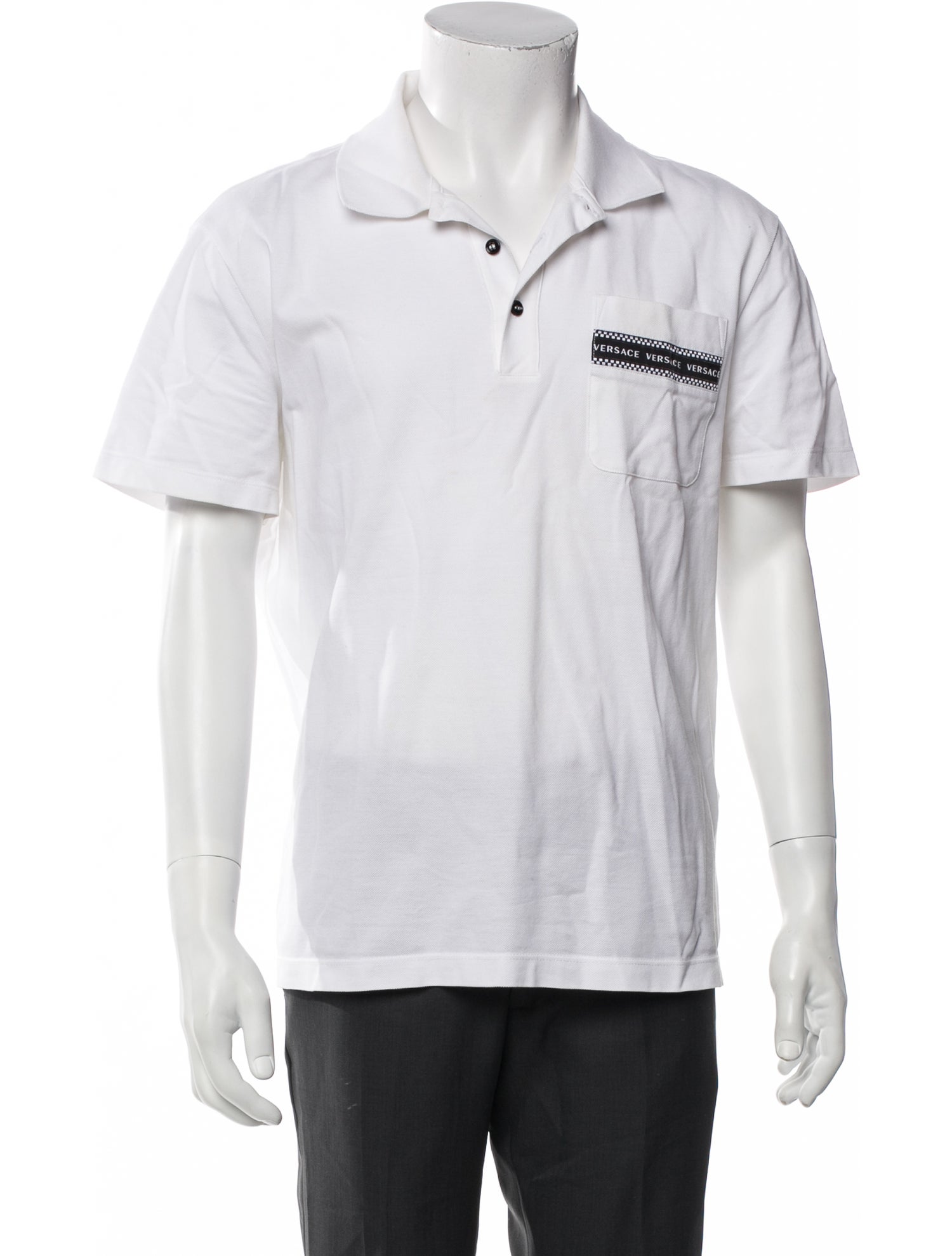 Versace Collar Short Sleeve Polo Shirt