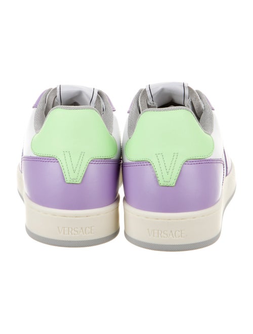 Versace Leather Colorblock Pattern Sneakers