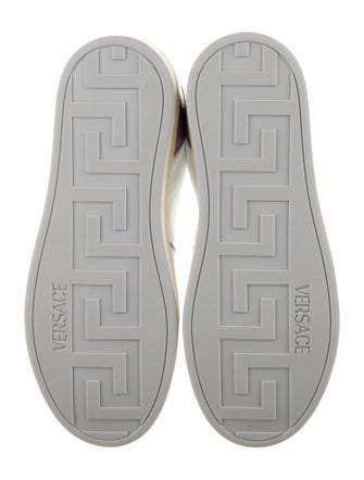 Versace Leather Colorblock Pattern Sneakers