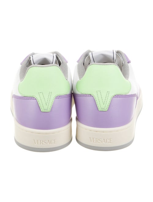 Versace Leather Colorblock Pattern Sneakers