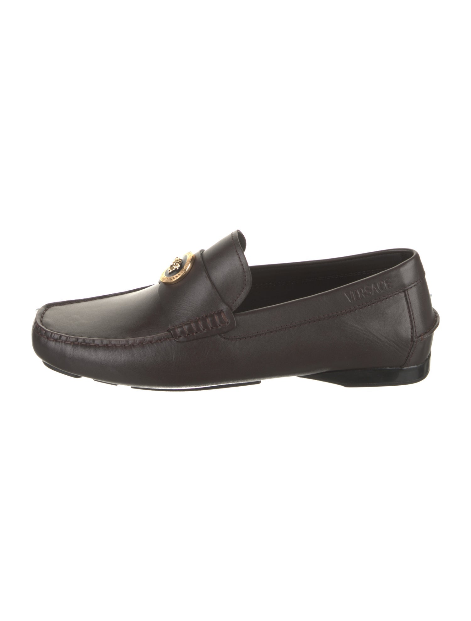 Versace Leather Dress Loafers