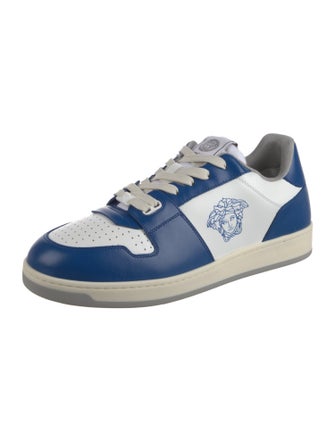 Versace Leather Printed Sneakers