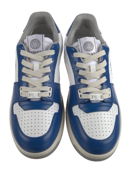 Versace Leather Printed Sneakers