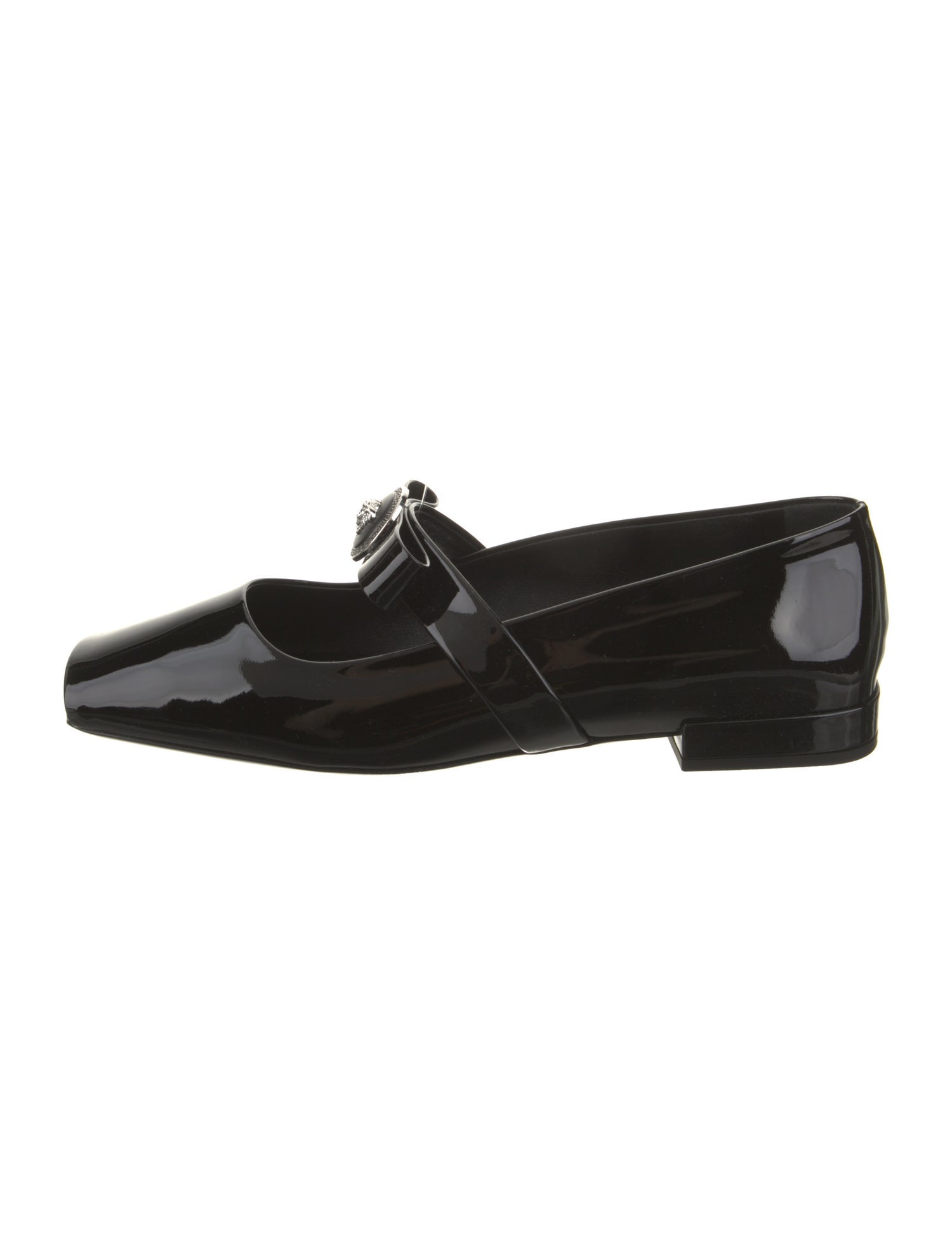 Versace Patent Leather Mary Jane Flats