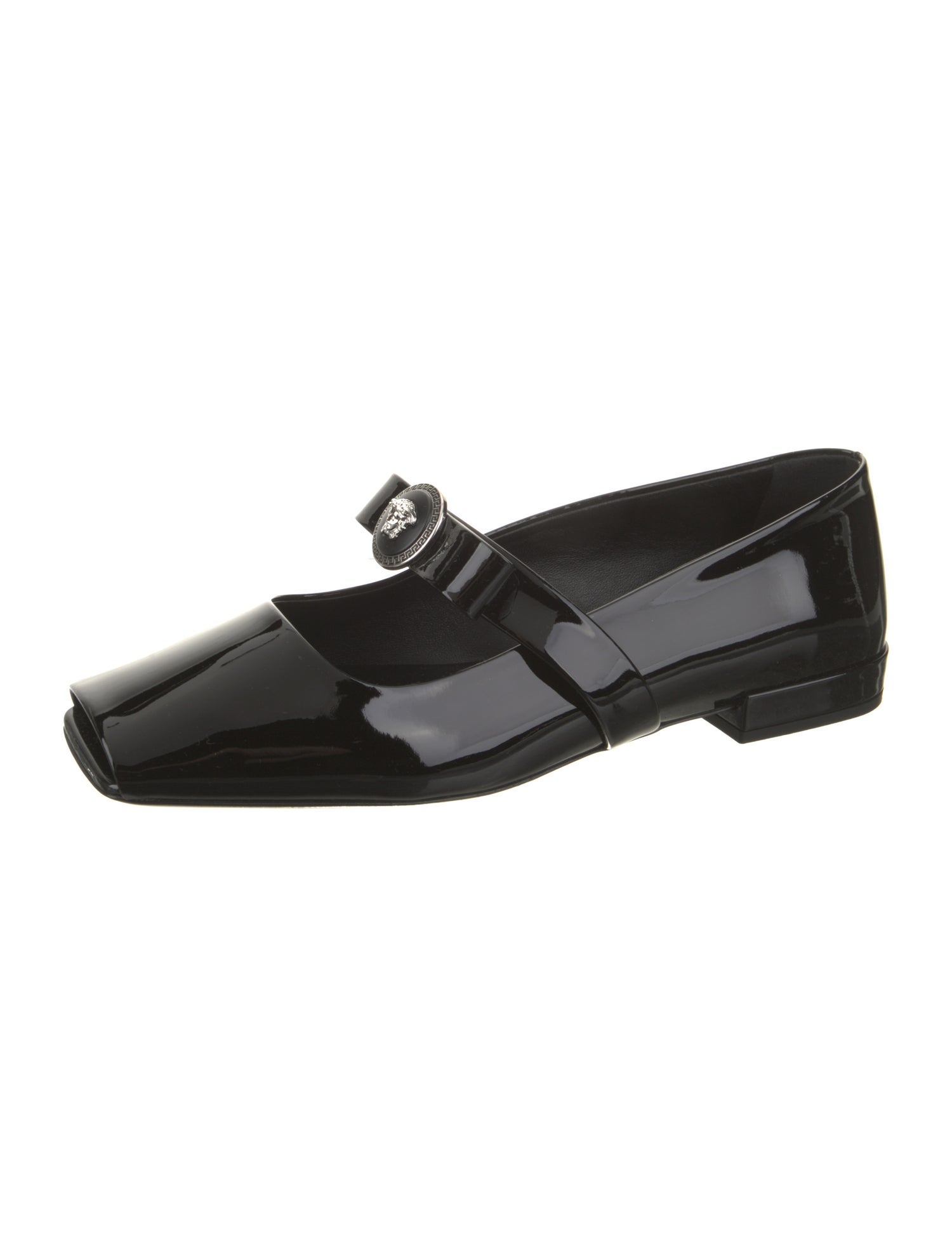 Versace Patent Leather Mary Jane Flats