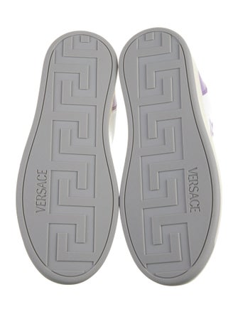 Versace Leather Colorblock Pattern Sneakers