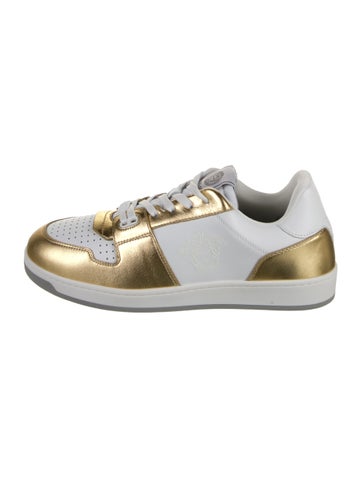 Versace Sneakers Leather Colorblock Pattern 8