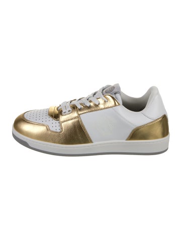 Versace Sneakers Leather Colorblock Pattern 9