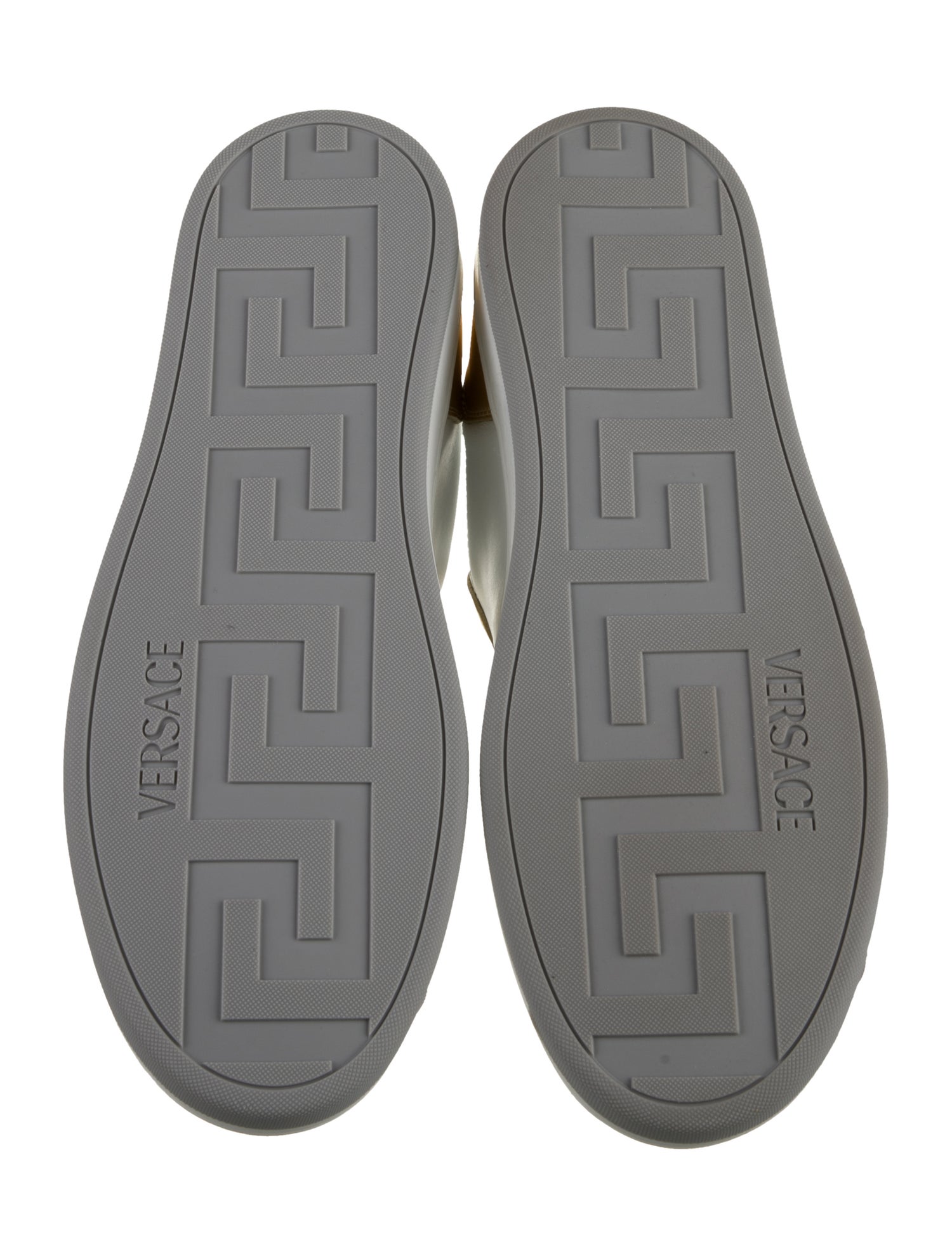 Versace Leather Colorblock Pattern Sneakers