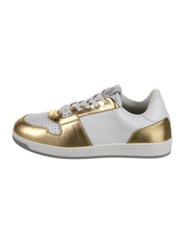 Versace Sneakers Leather Colorblock Pattern 11