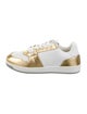 Versace Leather Colorblock Pattern Sneakers
