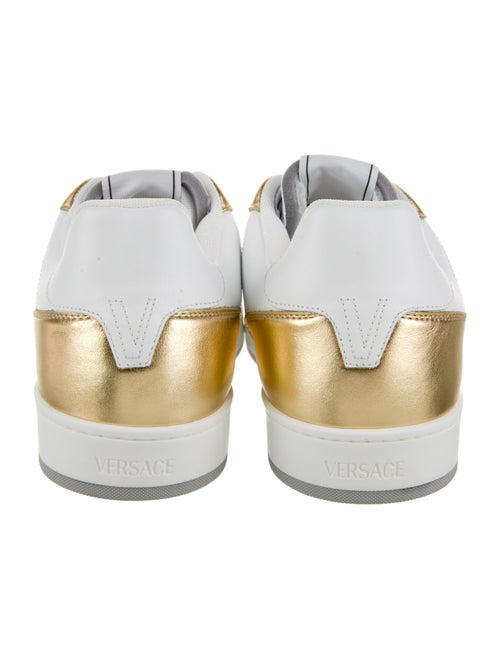 Versace Leather Colorblock Pattern Sneakers