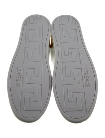 Versace Leather Colorblock Pattern Sneakers