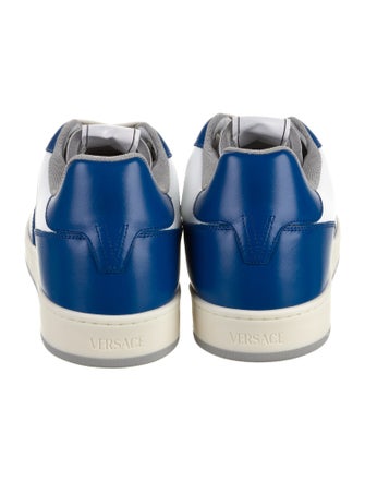Versace Leather Colorblock Pattern Sneakers