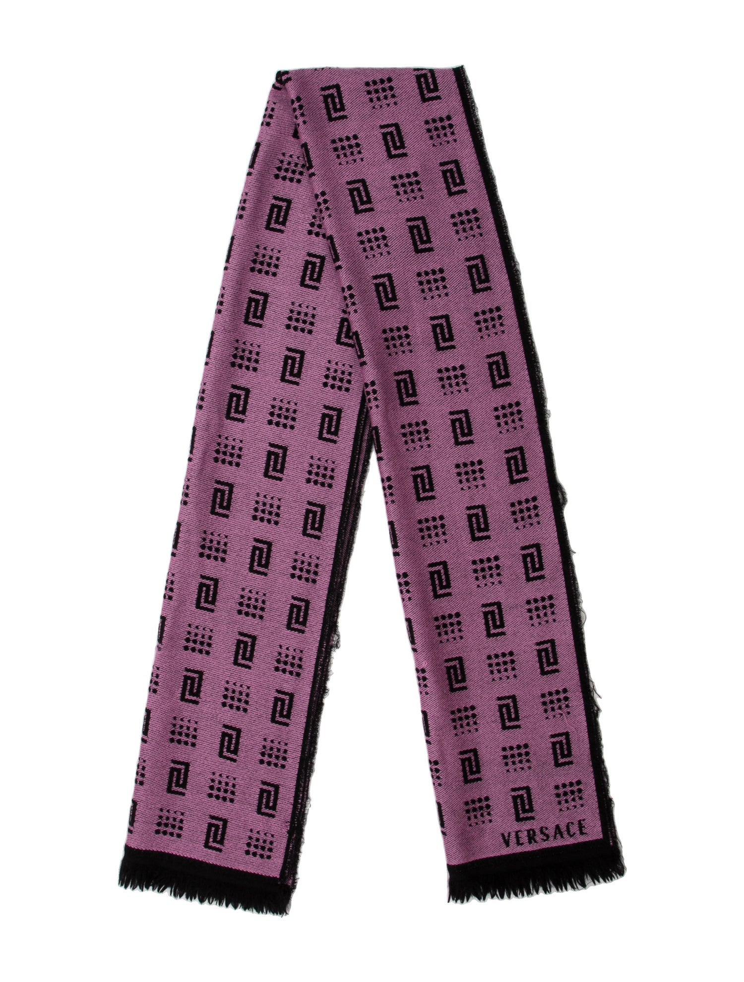 Versace Wool Printed Scarf