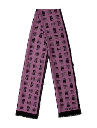 Versace Wool Printed Scarf