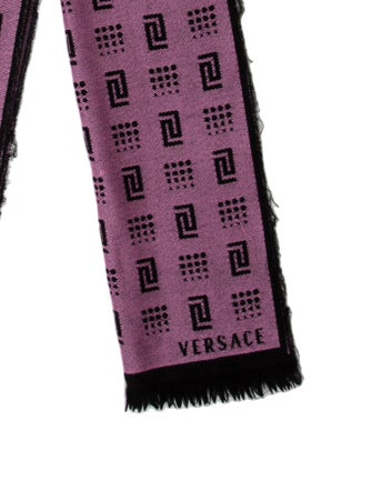 Versace Wool Printed Scarf