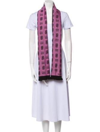Versace Wool Printed Scarf