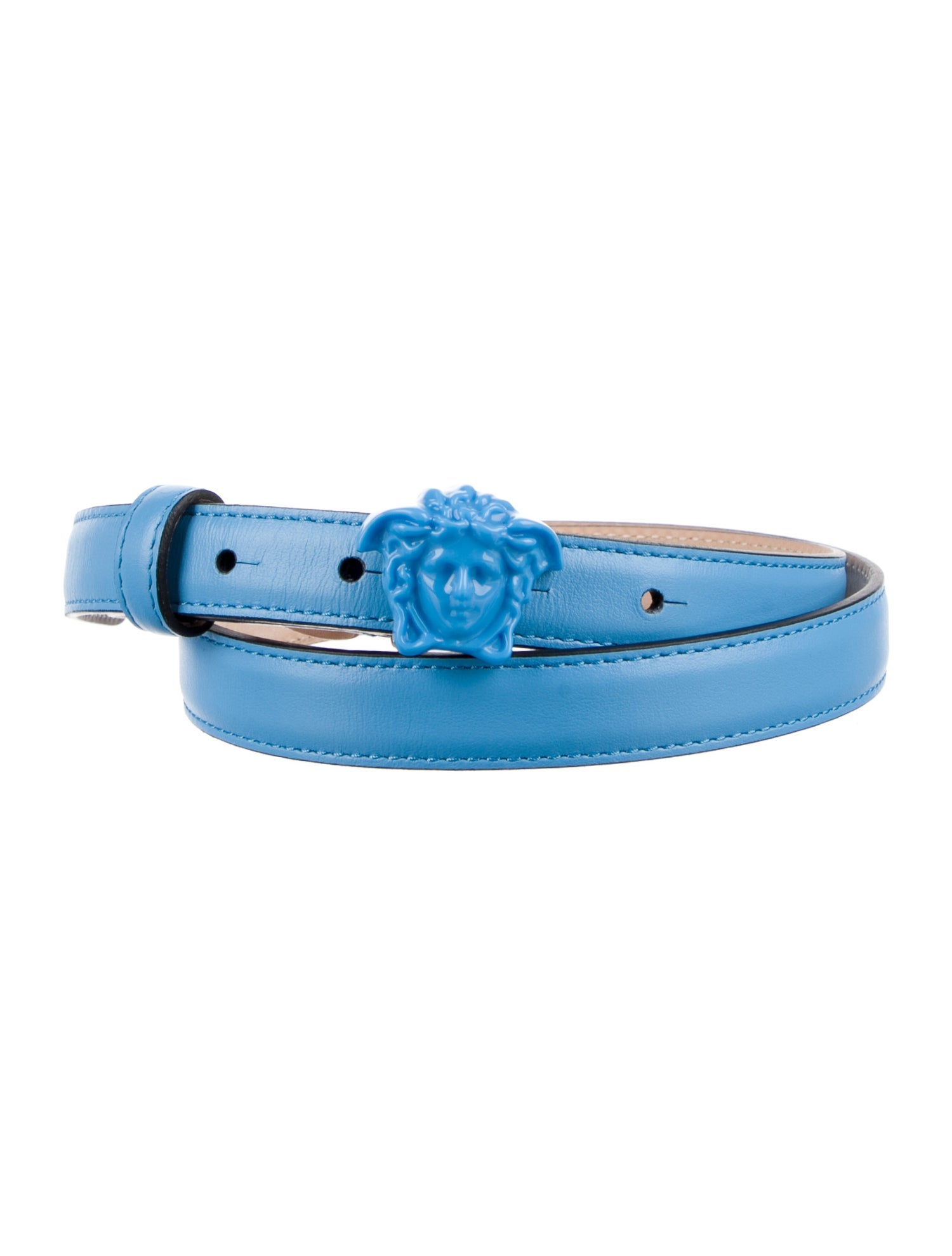 Versace Skinny Leather Belt